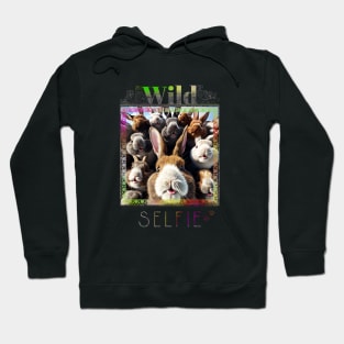 Rabbit Bunny Wild Nature Funny Happy Humor Photo Selfie Hoodie